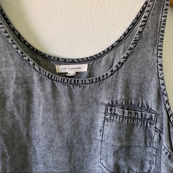 Life In Progress Black Jean High Low Tank Top - Picture 5 of 8